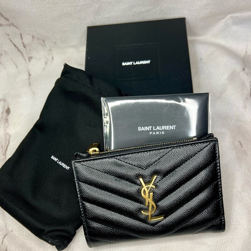 YSL Yves Saint Laurent Mono bifold